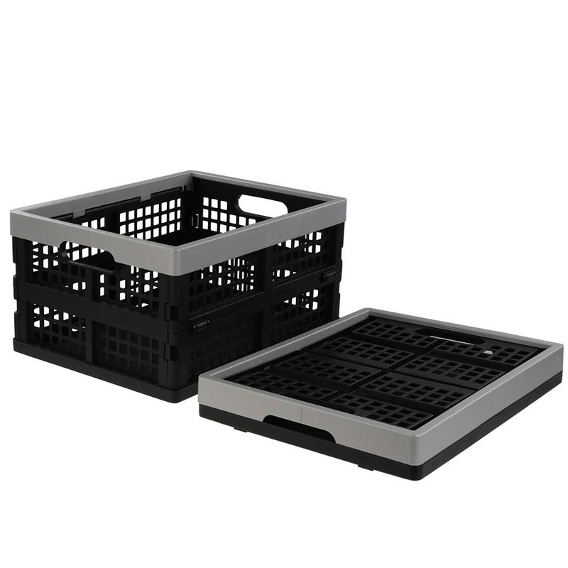 Jekiyo 16-Liter Folding Crates Storage, Collapsible Container Plastic, Set of 1 - Image 1